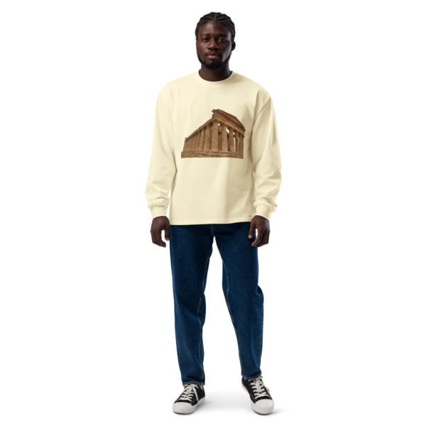 Premium heavyweight long sleeve shirt "Valley of the Temples" - Image 7