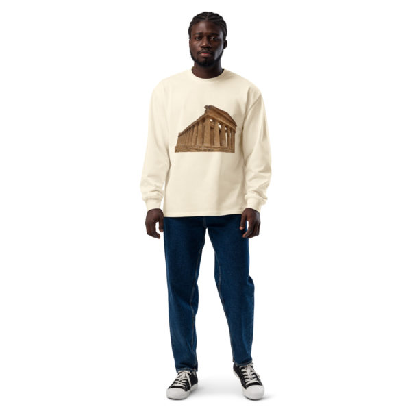 Premium heavyweight long sleeve shirt "Valley of the Temples" - Image 9