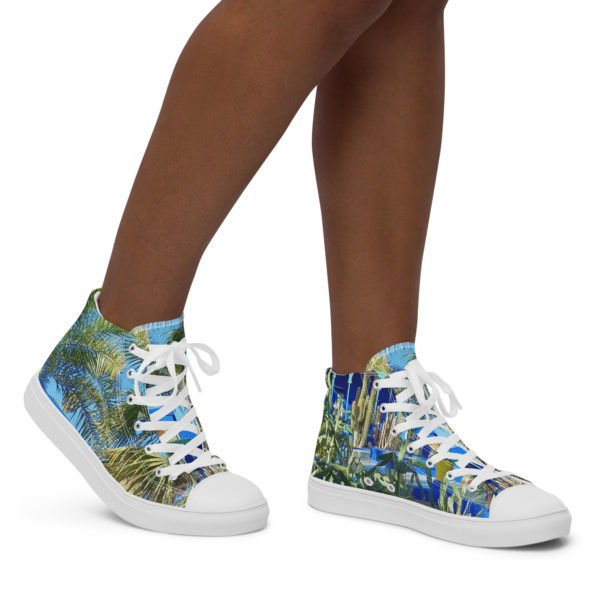 Women's high top canvas shoes "Majorelle" - Image 2
