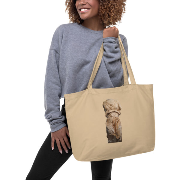 Large organic tote bag "Minoan"