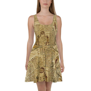 Skater Dress "Book of caverns"