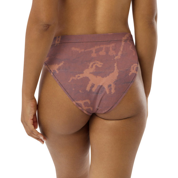 Recycled high-waisted bikini bottom "Valley of fire" - Image 9