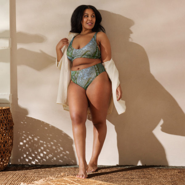 Recycled high-waisted bikini "Palenque" - Image 3