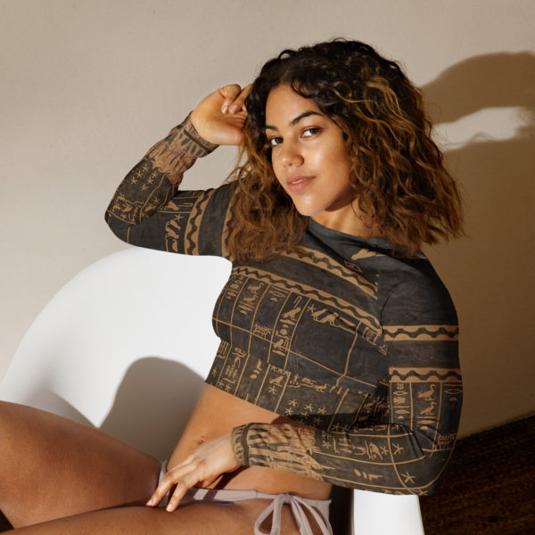 Recycled long-sleeve crop top "Seti" - Image 3