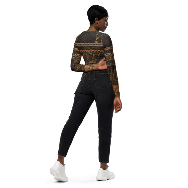 Recycled long-sleeve crop top "Seti" - Image 8