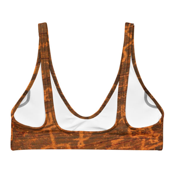 Recycled padded bikini top "Valley of fire" - Image 3