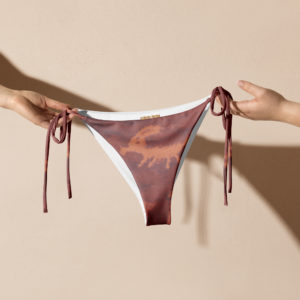 Recycled string bikini bottom