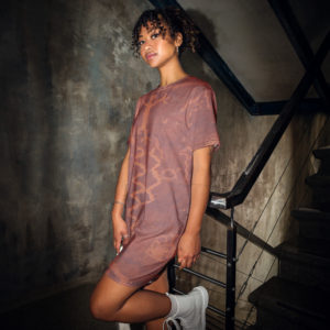 T-shirt dress "Valley of fire"