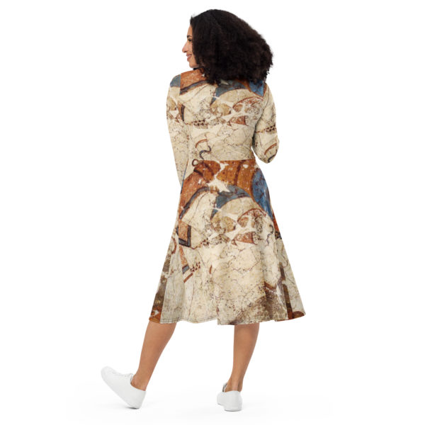 Long sleeve midi DRESS "Akrotiri" - Image 4