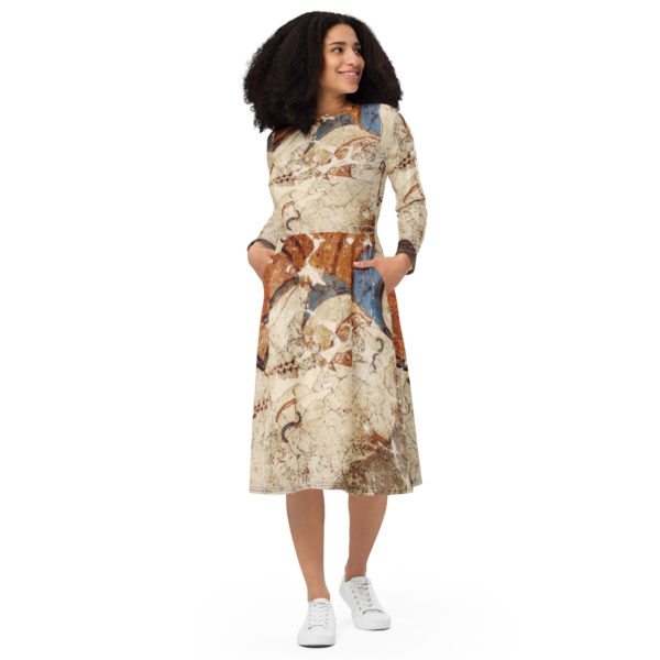 Long sleeve midi DRESS "Akrotiri" - Image 6
