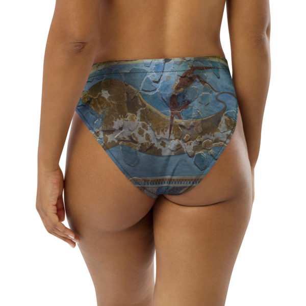 Recycled high-waisted bikini bottom "Minoan" - Image 6