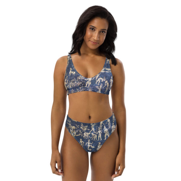 Recycled high-waisted bikini "Xiengthong" - Image 8