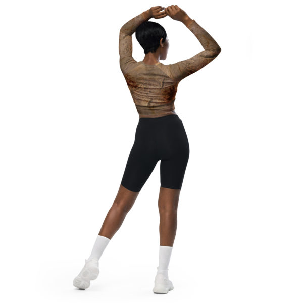 Recycled long-sleeve crop top "Chauvet" - Image 6