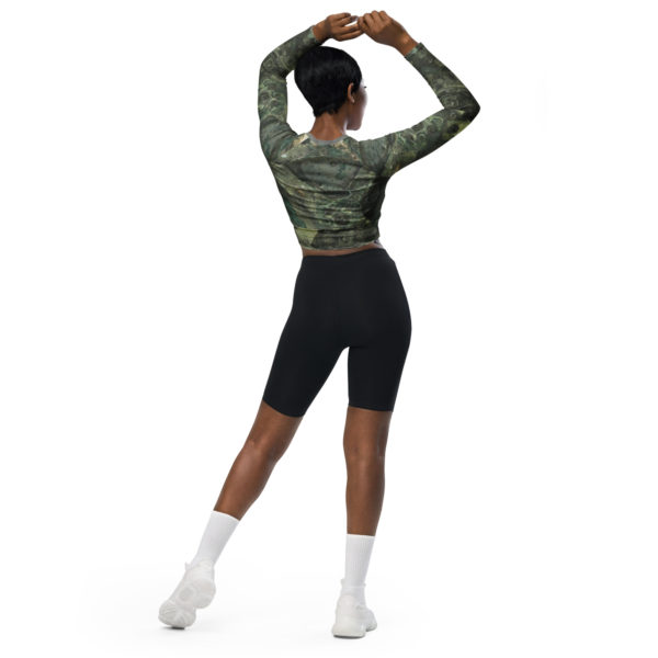 Recycled long-sleeve crop top "Antikythera" - Image 6