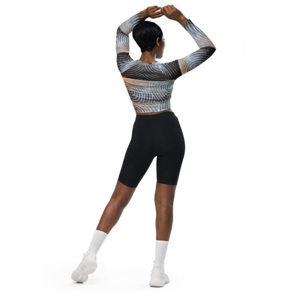 Recycled long-sleeve crop Top "Watpho" - Image 5
