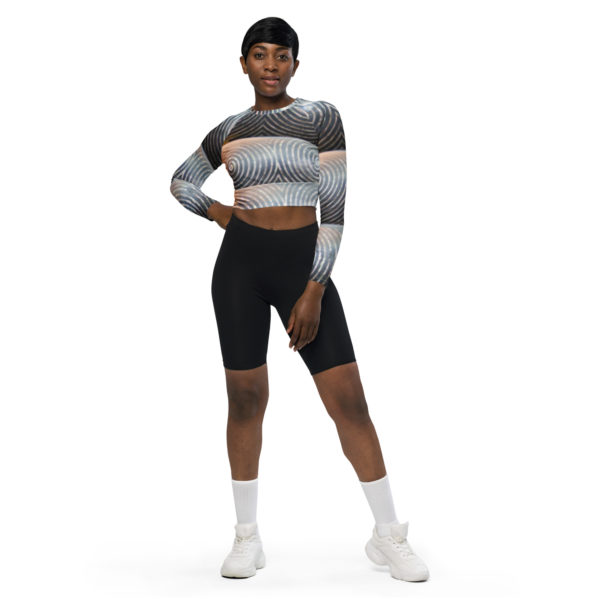 Recycled long-sleeve crop Top "Watpho" - Image 4