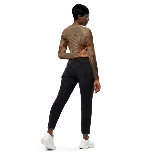 Recycled long-sleeve crop top "Chauvet" - Image 7