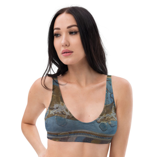 Recycled padded bikini top "Minoan" - Image 7