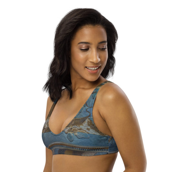 Recycled padded bikini top "Minoan" - Image 4