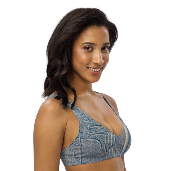 Recycled padded bikini top "Nazca" - Image 3