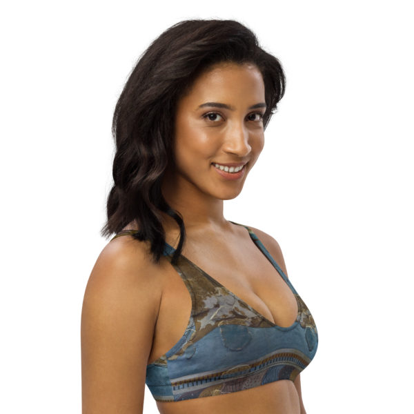 Recycled padded bikini top "Minoan" - Image 5