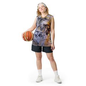 Recycled unisex basketball jersey "Chauvet"