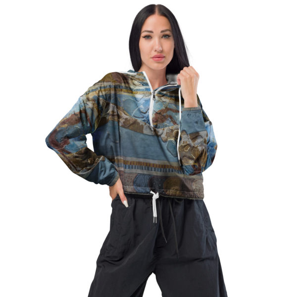 Women’s cropped windbreaker "Minoan"