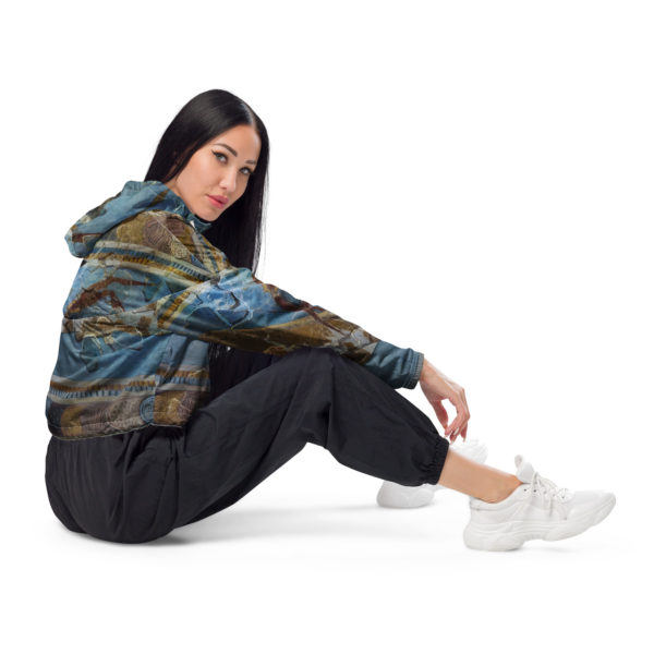 Women’s cropped windbreaker "Minoan" - Image 9