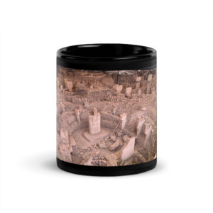 Black Glossy Mug "Göbekli"