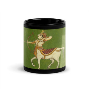 Black Glossy Mug Saggitarius "Jantar Mantar"