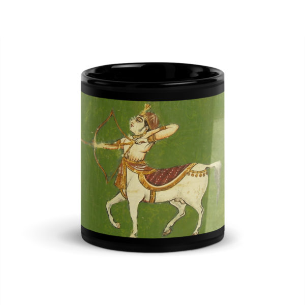 Black Glossy Mug Saggitarius "Jantar Mantar"