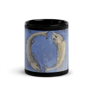 Black Glossy Mug Pisces "Jantar Mantar"