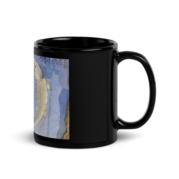 Black Glossy Mug Pisces "Jantar Mantar" - Image 3
