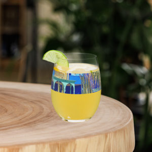 Stemless wine glass "Majorelle"