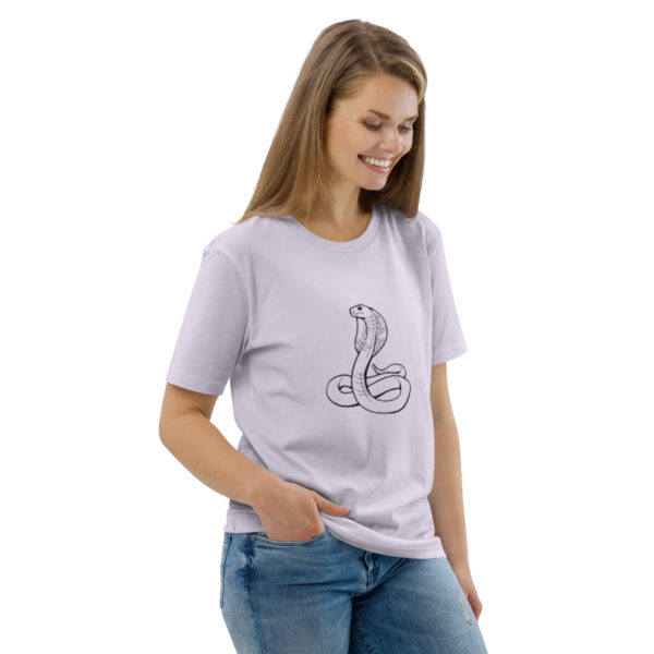 Unisex organic cotton t-shirt "Uraeus" - Image 4