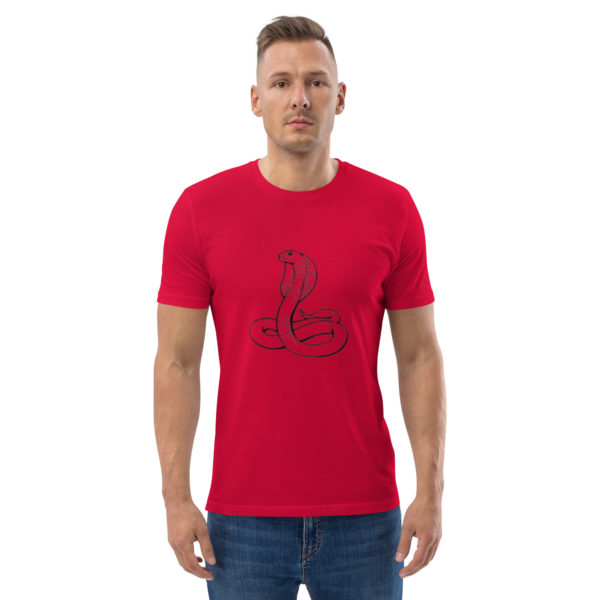 Unisex organic cotton t-shirt "Uraeus" - Image 45
