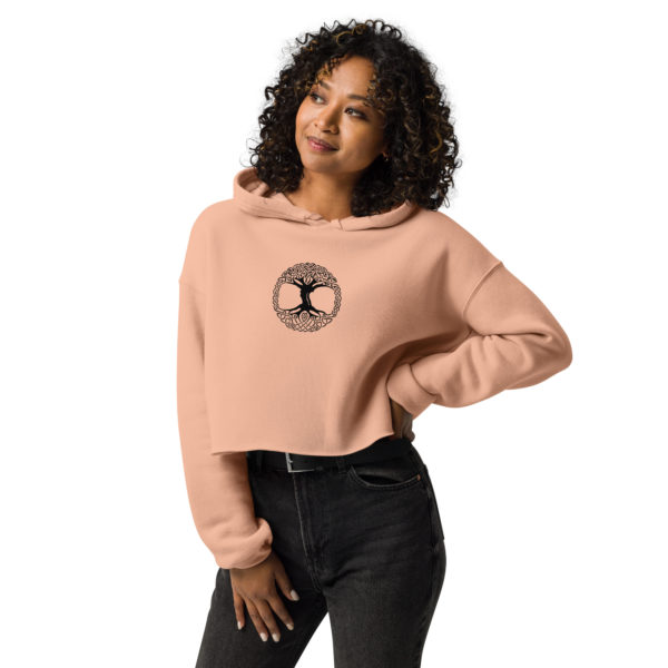 Crop Hoodie "Tree of live"