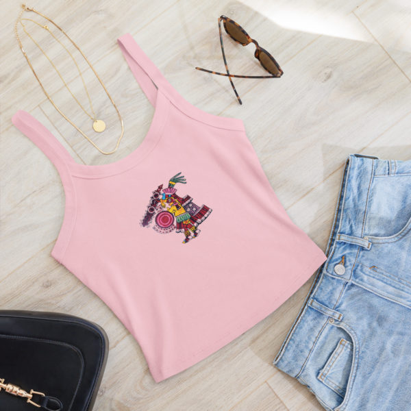 Women’s micro-rib tank top "Borbonicus" - Image 9