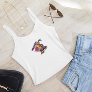 Women’s micro-rib tank top "Borbonicus"