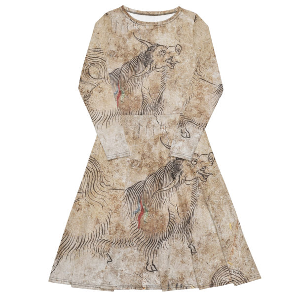 Long sleeve midi dress "ErdeneZuu" - Image 6