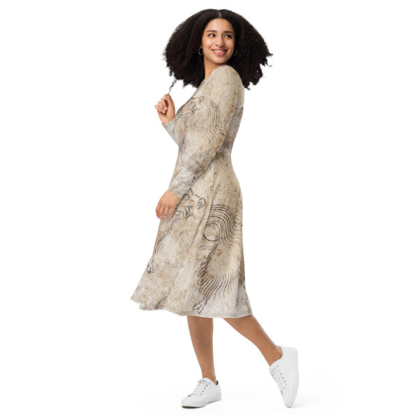 Long sleeve midi dress "ErdeneZuu" - Image 8