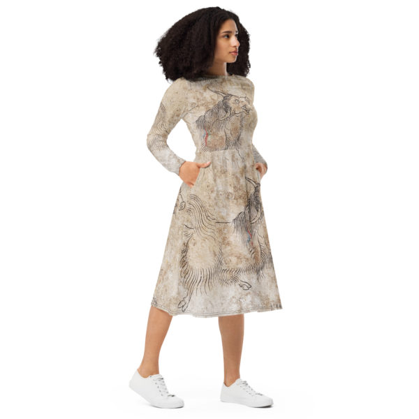 Long sleeve midi dress "ErdeneZuu" - Image 9