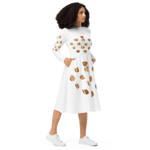 Long sleeve midi dress "Priam"