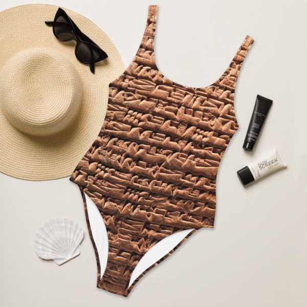 One-Piece Swimsuit "Cuneiform" - Image 3