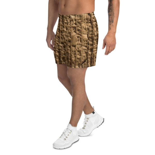 Unisex Athletic Long Shorts "Cuneiform"