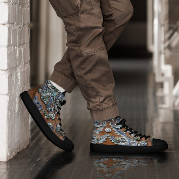 Men’s high top canvas shoes "Hue" - Image 9