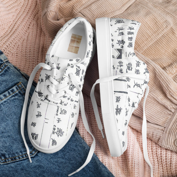 Men’s lace-up canvas shoes "Hue" - Image 2