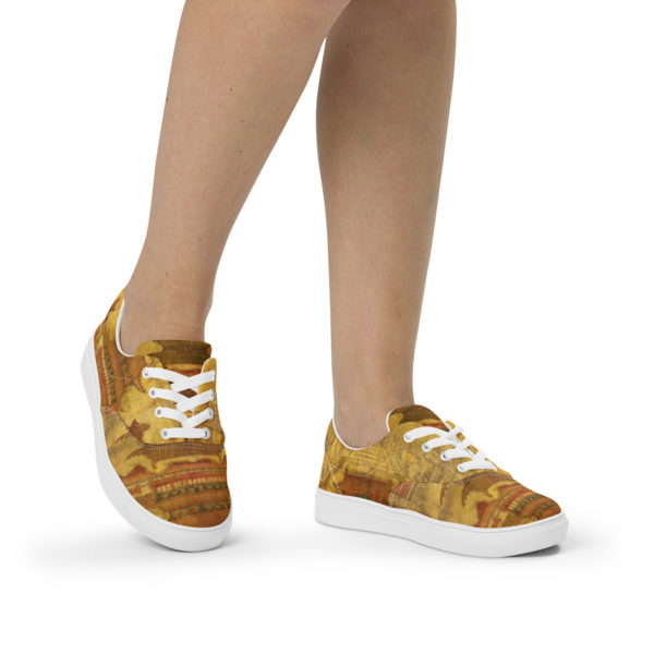 Women’s lace-up canvas shoes "Forbidden city"