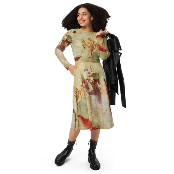 Long sleeve midi dress "Etruscan" - Image 7