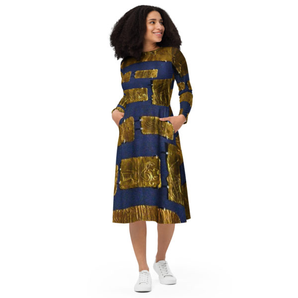 Long sleeve midi dress "Oxus"